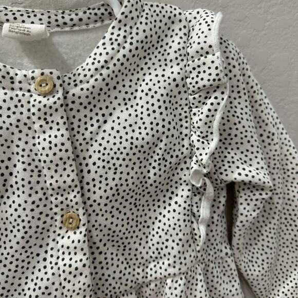 H&M Black & White Polka Dot Ruffle Romper - Picture 3 of 9